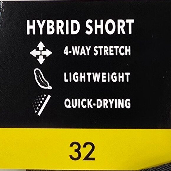 O'Neill Men's Crossover Hybrid Shorts Gray Size 32 Quick Dry Lightweight Stretch - Picture 5 of 7